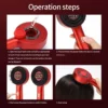 3 Modes Electric Vibration Massage Comb Red Light Therapy Hair Growth Massage Scalp Brush Oil Liquid Applicator Head Massager
