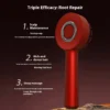 3 Modes Electric Vibration Massage Comb Red Light Therapy Hair Growth Massage Scalp Brush Oil Liquid Applicator Head Massager