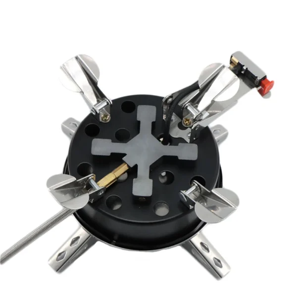 Camping Gas Stove 11800W Cookware Folding Stove 5 Burner Strong Fire Stove with Storage Bag Tourist Supplies For Hiking Barbecue