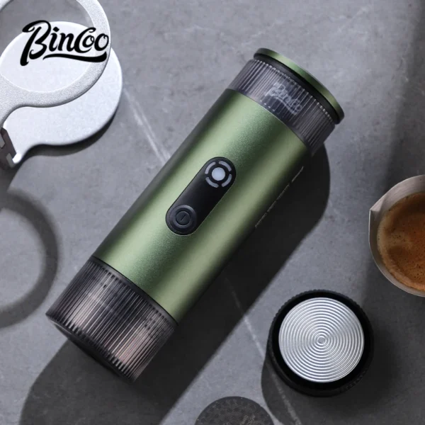 Bincoo Camping Portable Coffee Machine Electric Wireless Heating Concentrate Extraction 18g Powder Professional Coffee Tool