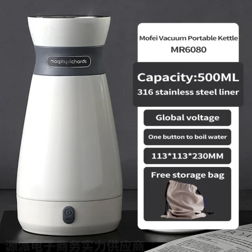 Portable electric heating cup for boiling water automatic insulation small travel boiling water cup with closed lid boiling