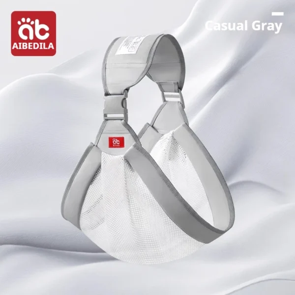 AIBEDILA Baby Sling Carrier Half Wrapped Sling Hip Carrier Child Carrier Wrap Multifunctional Newborn Carrier Ring Sling 1-3T