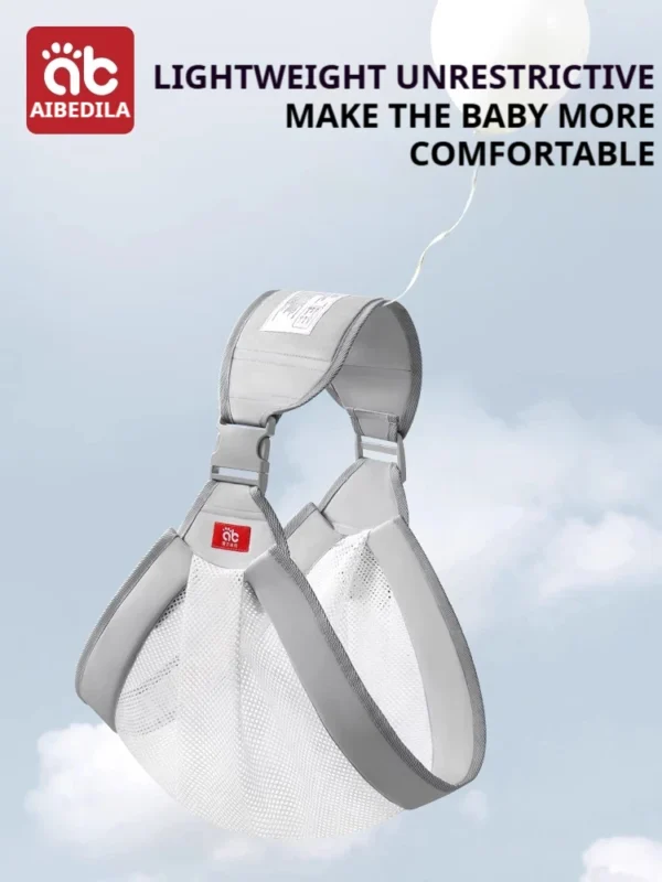 AIBEDILA Baby Sling Carrier Half Wrapped Sling Hip Carrier Child Carrier Wrap Multifunctional Newborn Carrier Ring Sling 1-3T