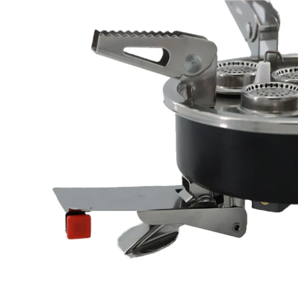 Camping Gas Stove 11800W Cookware Folding Stove 5 Burner Strong Fire Stove with Storage Bag Tourist Supplies For Hiking Barbecue