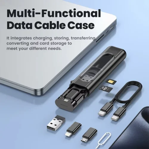 PD60W USB C To Type C Cable For iPhone 15 Pro Max 5 in 1 Cable Charging Case Set USB Adapter Cable For Samsung S23 Xiaomi