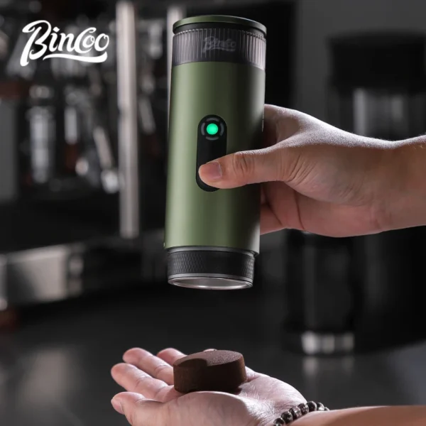 Bincoo Camping Portable Coffee Machine Electric Wireless Heating Concentrate Extraction 18g Powder Professional Coffee Tool