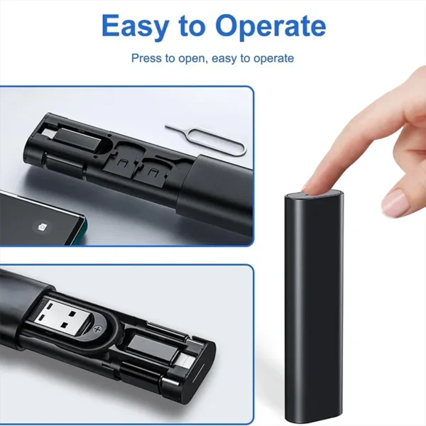 PD60W USB C To Type C Cable For iPhone 15 Pro Max 5 in 1 Cable Charging Case Set USB Adapter Cable For Samsung S23 Xiaomi