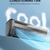 Mini Desktop Home Kitchen Bathroom Electric Spray Fan Portable Water Air Cooling Fan Rechargeable Wall Mounted Fan