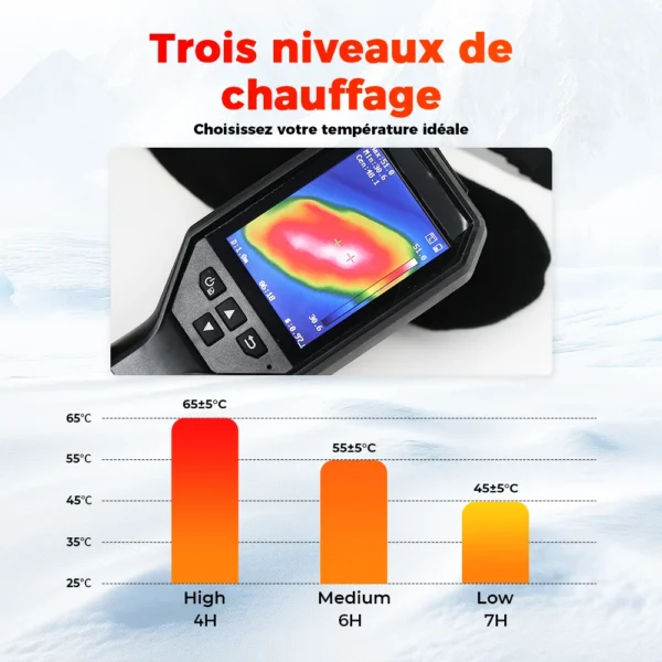 Heated Socks Remote Control Motorcycle Electric Heating Socks Rechargeable Battery Winter Thermal Thick Stockings Men Women