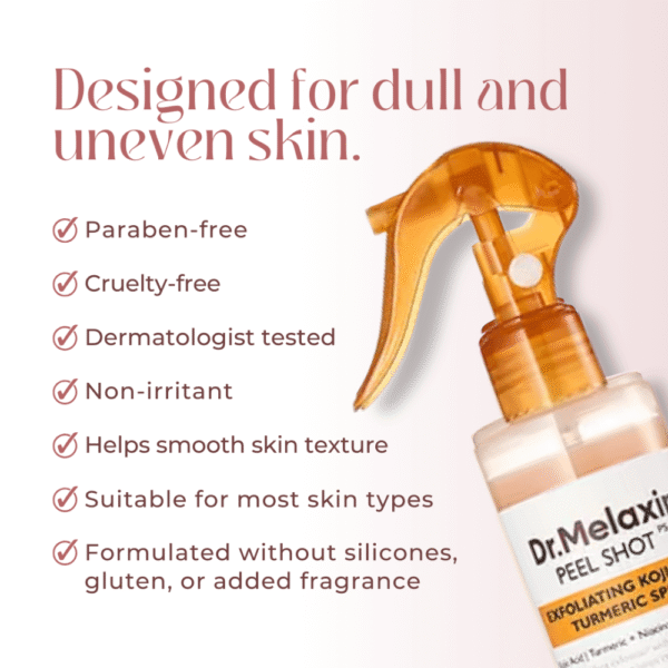 Body Peel Spray - Kojic + Turmeric