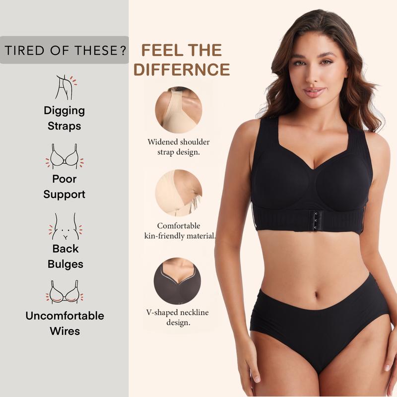 Comparison of posture with and without AlignLift bra